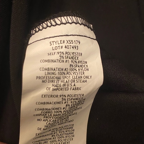 NWT Xscape by Joanna Chen Black Sequined Cocktail Dress Size 10 - Picture 6 of 8